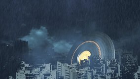 Giant Sci-Fi Spaceship Stuck in the Ground in a Post-Apocalyptic City

A massive circular spaceship is partially buried in the ruins of a devastated city, creating a striking sci-fi scene.

 - Powered by Shutterstock - Get 15% off with code: PIKWIZARD15