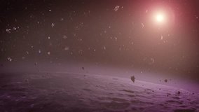 Uranus is surrounded by asteroids.

A serene view of Uranus, its icy blue surface glowing softly, with an array of asteroids and rocky meteors drifting in the vast expanse of space.
 - Powered by Shutterstock - Get 15% off with code: PIKWIZARD15