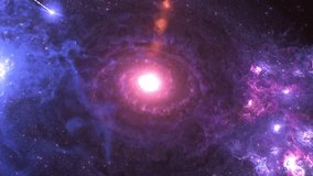 Galaxy with Cosmic Trail

A stunning spiral galaxy with vibrant purple and blue hues, accompanied by a bright celestial object leaving a cosmic trail across the space.
 - Powered by Shutterstock - Get 15% off with code: PIKWIZARD15