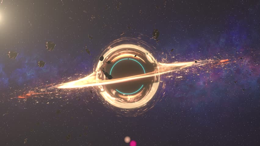 Black Hole and Accretion Disk in Deep Space