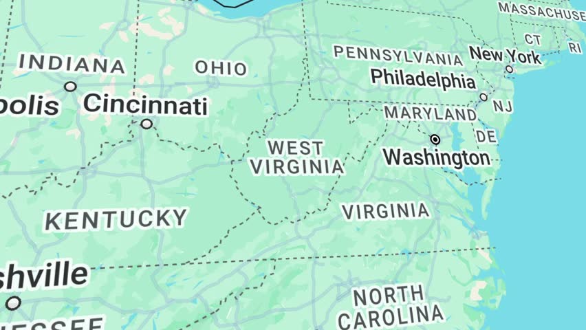 Travel Animation from Washington D.C to Los Angeles with bounce pin location