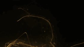 Abstract background yellow golden flying zooming blurry wall neon pattern animation background, Glamour video empty space yellow - orange - gold template for fashion event. Seamless loop wallpaper 4k - Powered by Shutterstock - Get 15% off with code: PIKWIZARD15