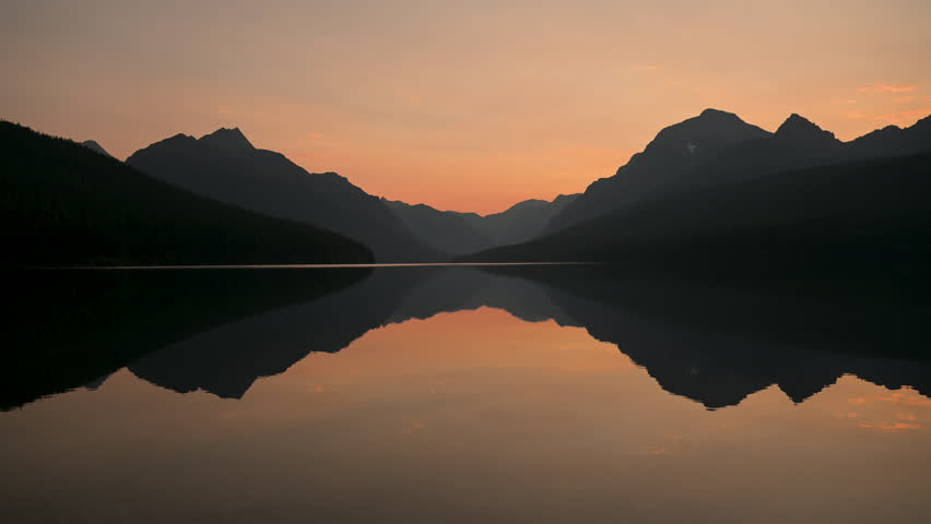 Subtle Light Over Bowman Lake at Sunrise in Glacier National Park