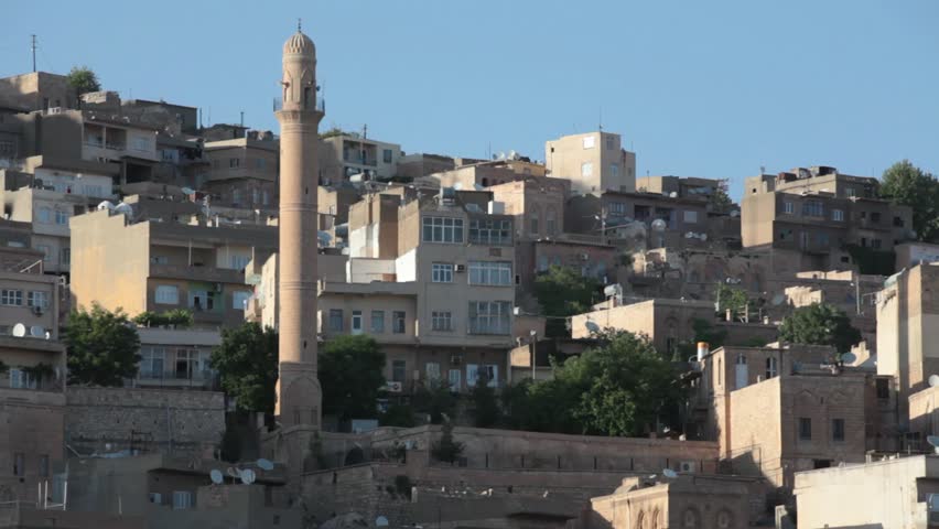 Landscape of Mardin city in Turkey