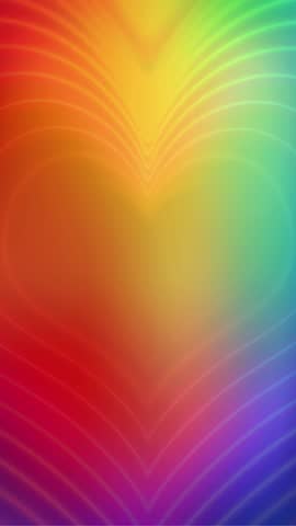 Seamless Looping LGBTQ Pride Abstract Colorful Hearts and Blurred Stripes Motion on Gradient Background