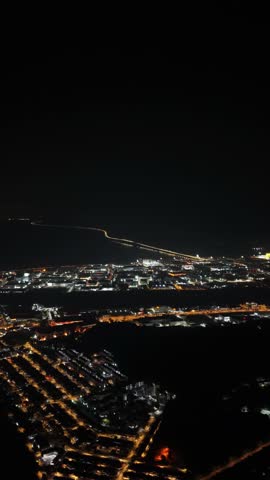 Vibrant Night Cityscape of Penang, Malaysia