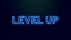 Level Up Animated Text Motion Graphics for Gaming Achievements, Upgrades, and Digital Milestones - Powered by Shutterstock - Get 15% off with code: PIKWIZARD15