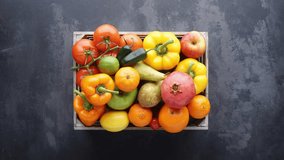 Healthy eating ingredients: fresh vegetables, fruits and superfood. Nutrition, diet, vegan food concept. - Powered by Shutterstock - Get 15% off with code: PIKWIZARD15
