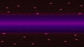 LEVEL UP. retro cyberpunk pixel art game scene from the 80s. Dark pink 8-bit sci-fi background. Glowing neon grid and stars from a vintage arcade computer game. - Powered by Shutterstock - Get 15% off with code: PIKWIZARD15