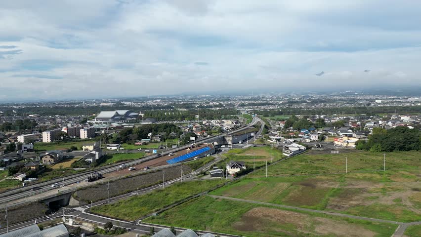 aerial view of the city