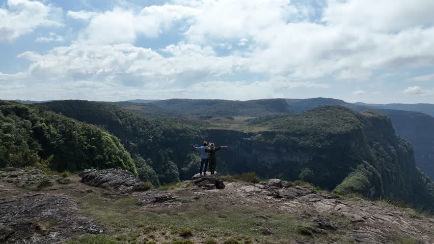Aparados da Serra, Santa Catarina Canyons. Aerial view.
