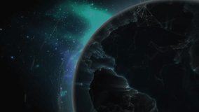 Displaying holographic digital globe on right, overlaying red white code tables on cyber interface. Futuristic, technology, data, cybersecurity, digital, network, innovation - Powered by Shutterstock - Get 15% off with code: PIKWIZARD15