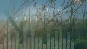 Displaying translucent financial charts overlaying grid window overlooking hills and wind turbines. Data visualization, finance, renewable energy, technological, modern, infrastructure, data analytics - Powered by Shutterstock - Get 15% off with code: PIKWIZARD15