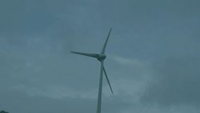 Wind turbine spinning in 3D render financial dashboard displaying candlestick bars and line graphs. Renewable, energy, technology, finance, analytics, outdoor, minimalist - Powered by Shutterstock - Get 15% off with code: PIKWIZARD15