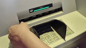 Close-up view then withdrawing euro banknotes from ATM after accepted - Powered by Shutterstock - Get 15% off with code: PIKWIZARD15