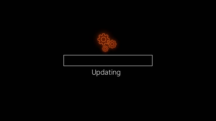 Update Icon, Upgrade System Sign, Installing Software, Gear Settings, Application Update Process Completed, Refresh Button, Update Status Symbol, 4K