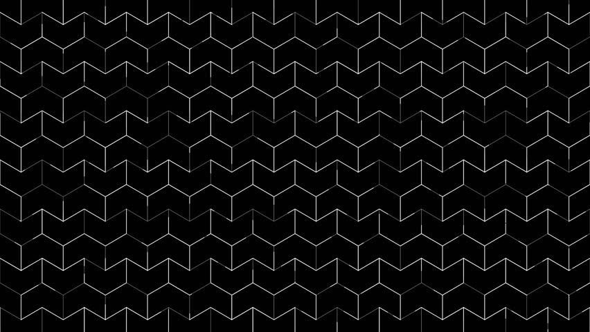 Animation pattern set, seamless 5-second loop, moving geometric mosaic lines,, motion graphics collection for overlay and decorative purposes.