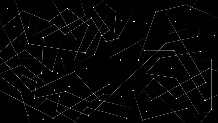Animation pattern set, seamless 5-second loop, connect moving lines and dots, motion graphics collection for overlay and decorative purposes.
