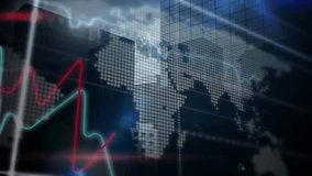 Circular gauge overlay dominating city skyline, showing neon red teal line charts and bar graphs. Futuristic, technology, visualization, urban, digital, analytics, innovation - Powered by Shutterstock - Get 15% off with code: PIKWIZARD15