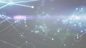 Blue padlock icon floating inside circular HUD, glowing network nodes connecting in flat design. Cybersecurity, digital, security, technology, protection, network, abstract - Powered by Shutterstock - Get 15% off with code: PIKWIZARD15