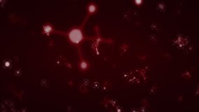 Abstract light strands weaving across red void, flat design glowing nodes radiating pixel bursts. Digital art, futuristic, vibrant, high-tech, neon, energetic, immersive - Powered by Shutterstock - Get 15% off with code: PIKWIZARD15