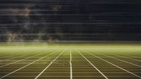 White grid plane being animated, glowing perspective lines receding into retro digital horizon. Futuristic, cyberpunk, neon, abstract, digital, viewport, technology - Powered by Shutterstock - Get 15% off with code: PIKWIZARD15