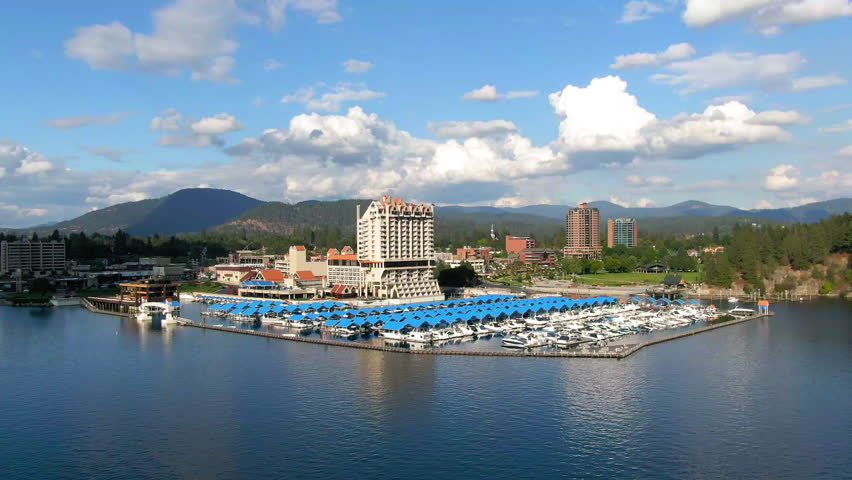 Aerial Scenic Shot Of The Coeur D