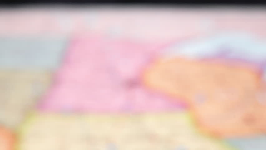 Closeup Map View Of St. Paul, Minnesota With Nearby Cities - County Seat Of Ramsey County. rack focus, zoom-in shot