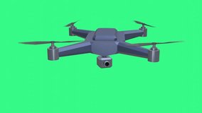 3D Drone Ascending and Descending with Camera Pan on Green Screen - Powered by Shutterstock - Get 15% off with code: PIKWIZARD15