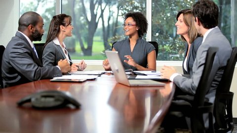 Young Female African American Team Leader Stock Footage Video (100% ...