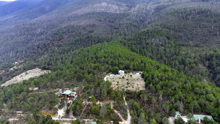 Small town among the mountains, in the state of Coahuila on the Sierra Madre Oriental