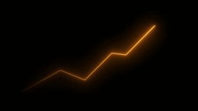 Abstract neon arrow business graph chart animation. business success arrow concept. For stock market increase,rising financial data, Investment growth after pandemic - Powered by Shutterstock - Get 15% off with code: PIKWIZARD15