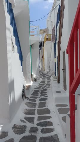 Mykonos Streets Greece City Island 