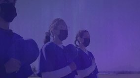 Healthcare team analyzing health data outdoors, with floating 3D bar charts and line graphs. Medical, teamwork, innovation, data visualization, technology, collaboration, outdoor - Powered by Shutterstock - Get 15% off with code: PIKWIZARD15