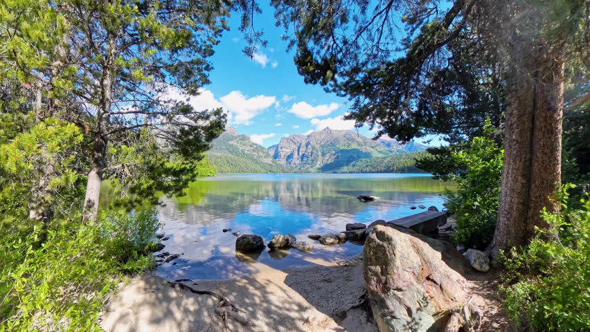 Approaching the Scenic Shores of Phelps Lake In Grand Teton National Park