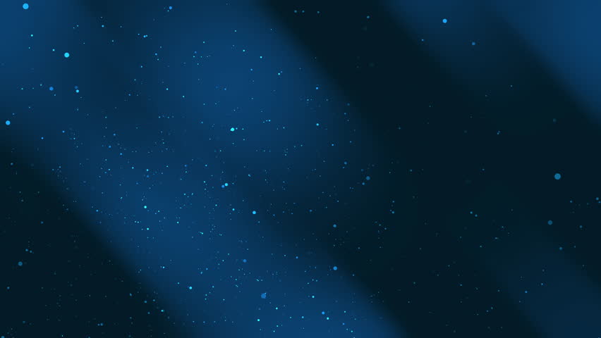 Dark blue gradient background with blue particles suitable for web design, social media graphics, presentations, and digital art projects. seamless loop animation.