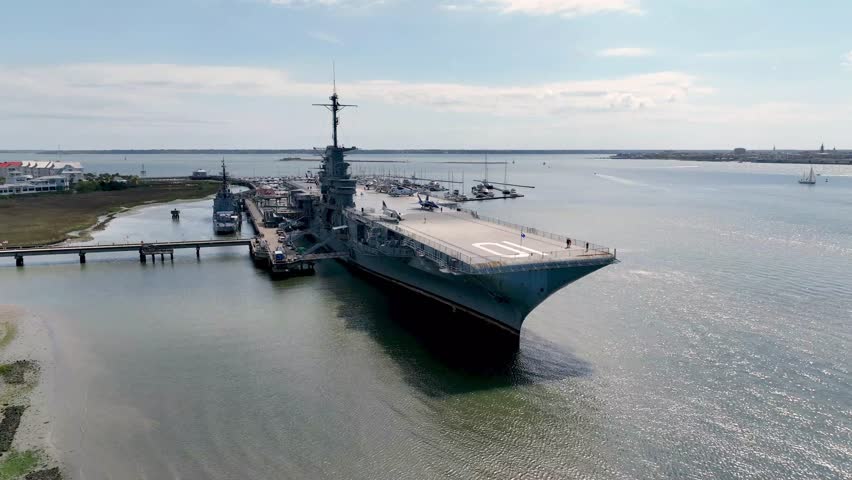 USS Yorktown at port in Charleston SC, South Carolina