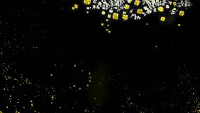 Microscopic View of Golden Particles Dispersion in Dark Fluid - Powered by Shutterstock - Get 15% off with code: PIKWIZARD15