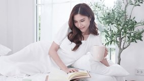 Young woman reading book in peaceful setting - Powered by Shutterstock - Get 15% off with code: PIKWIZARD15