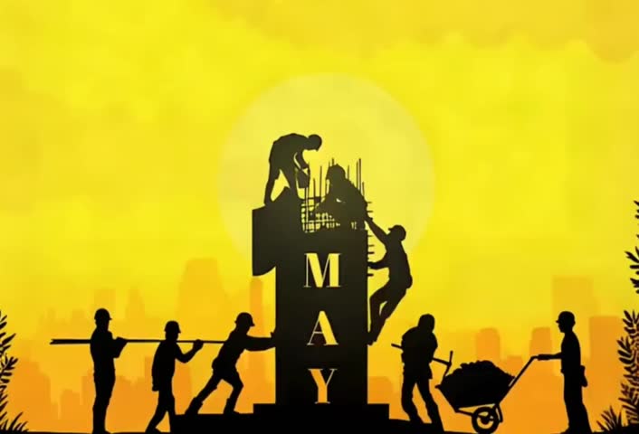 	
First May Happy Day International Labour Day, Celebrate	
