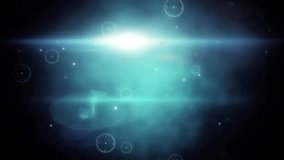 Bright teal flare being animated in sci-fi UI scene, with streaming lens streaks and glowing lines. Futuristic, technology, interface, holographic, digital, neon, cyber - Powered by Shutterstock - Get 15% off with code: PIKWIZARD15