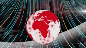 Stylized globe spinning in digital network interface, showing colored data streams and code. Technology, data visualization, cybersecurity, innovation, digital interface, futuristic, connectivity - Powered by Shutterstock - Get 15% off with code: PIKWIZARD15