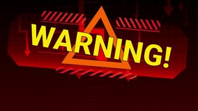 Stop motion. Animation. Warning sign and falling arrows highlight urgent economic risk and crisis conditions across industries. Concept of emergency alert, stock collapse, instability, financial - Powered by Shutterstock - Get 15% off with code: PIKWIZARD15