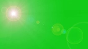 lens flares shine rays Light on green screen background. flashlights. Bright light lens flare effect 4k video. - Powered by Shutterstock - Get 15% off with code: PIKWIZARD15