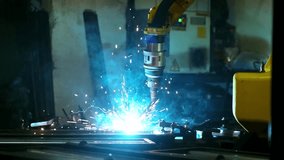Robotic Arm Welding Metal in Factory - Powered by Shutterstock - Get 15% off with code: PIKWIZARD15