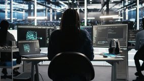 Angry server hub developer frustrated by slow data analytics AI generator. Annoyed data center worker punching desk, irked by glitching artificial intelligence program showing system metrics, camera A - Powered by Shutterstock - Get 15% off with code: PIKWIZARD15