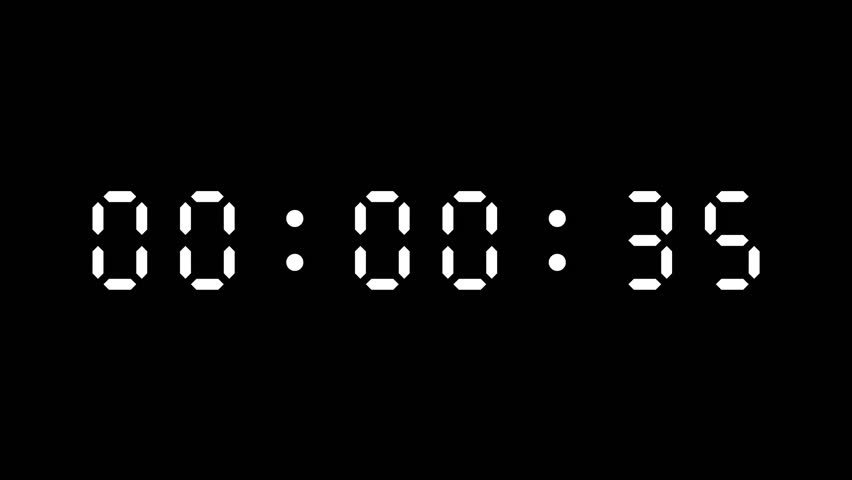 35 second digital countdown timer suitable for presentations, websites, or videos to create urgency or emphasize time sensitive content