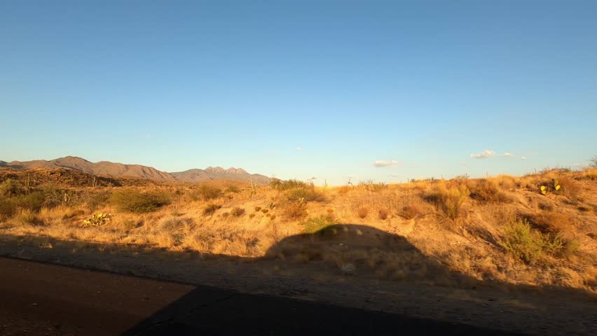 Arizona Driving 2518 Timelapse Four Peaks Wilderness Bush OHV Staging Area Fort McDowell