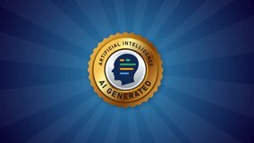 AI generated gold emblem stamp for product created using artificial intelligence technology - Powered by Shutterstock - Get 15% off with code: PIKWIZARD15