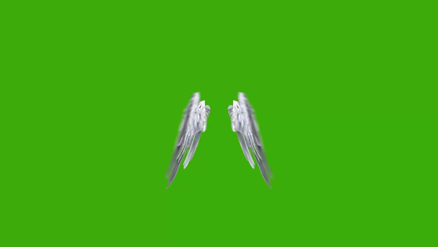 Bring divine elegance to your visual projects with this Realistic Feather Angel Wing Spread Effect. This high-quality video overlay features beautifully detailed white feathered wings gently